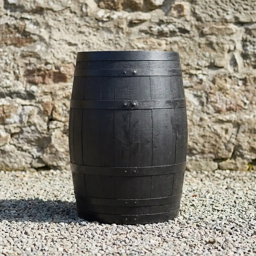 Rustic Oak Barrel Tree / Herb / Bedding Planter - Image 165