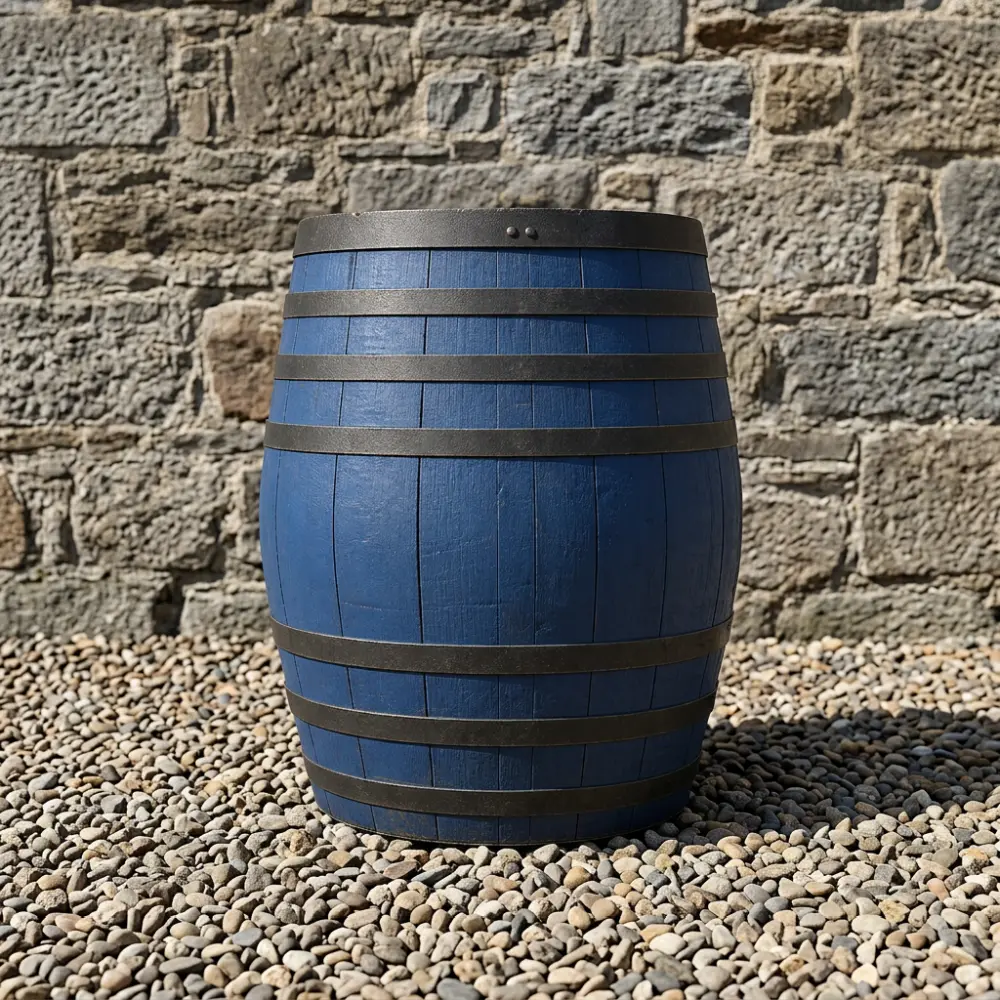Rustic Oak Barrel Tree / Herb / Bedding Planter - Image 179