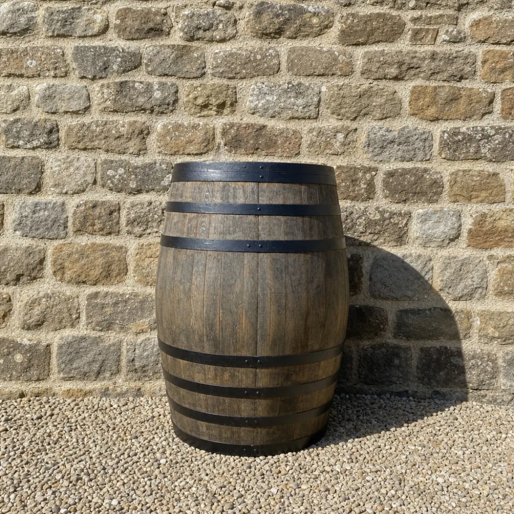 Rustic Oak Barrel Tree / Herb / Bedding Planter - Image 187