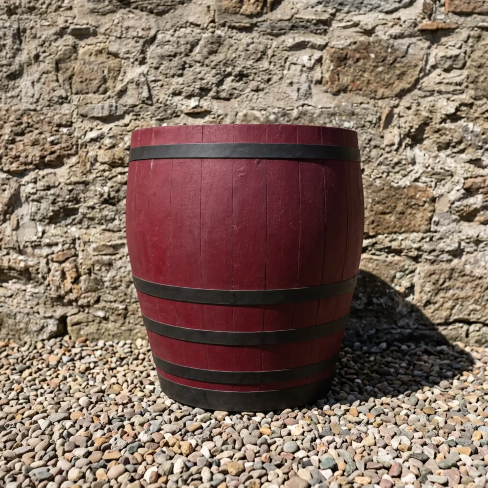 Rustic Oak Barrel Tree / Herb / Bedding Planter - Image 191