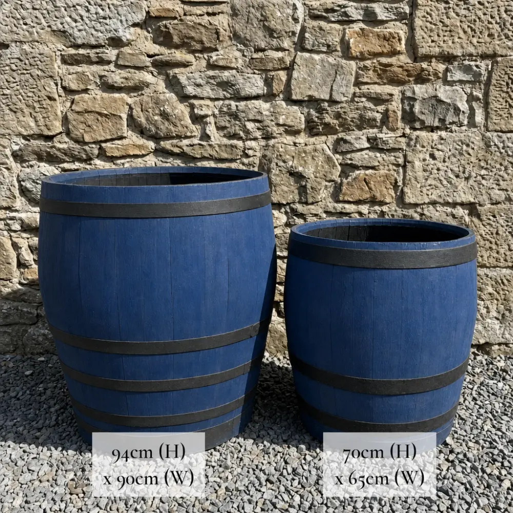 Rustic Oak Barrel Tree / Herb / Bedding Planter - Image 202