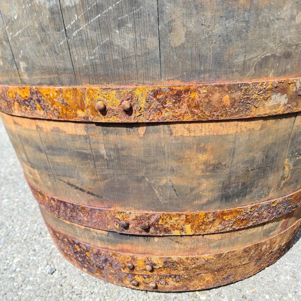 Rustic Oak Barrel Tree / Herb / Bedding Planter - Image 50