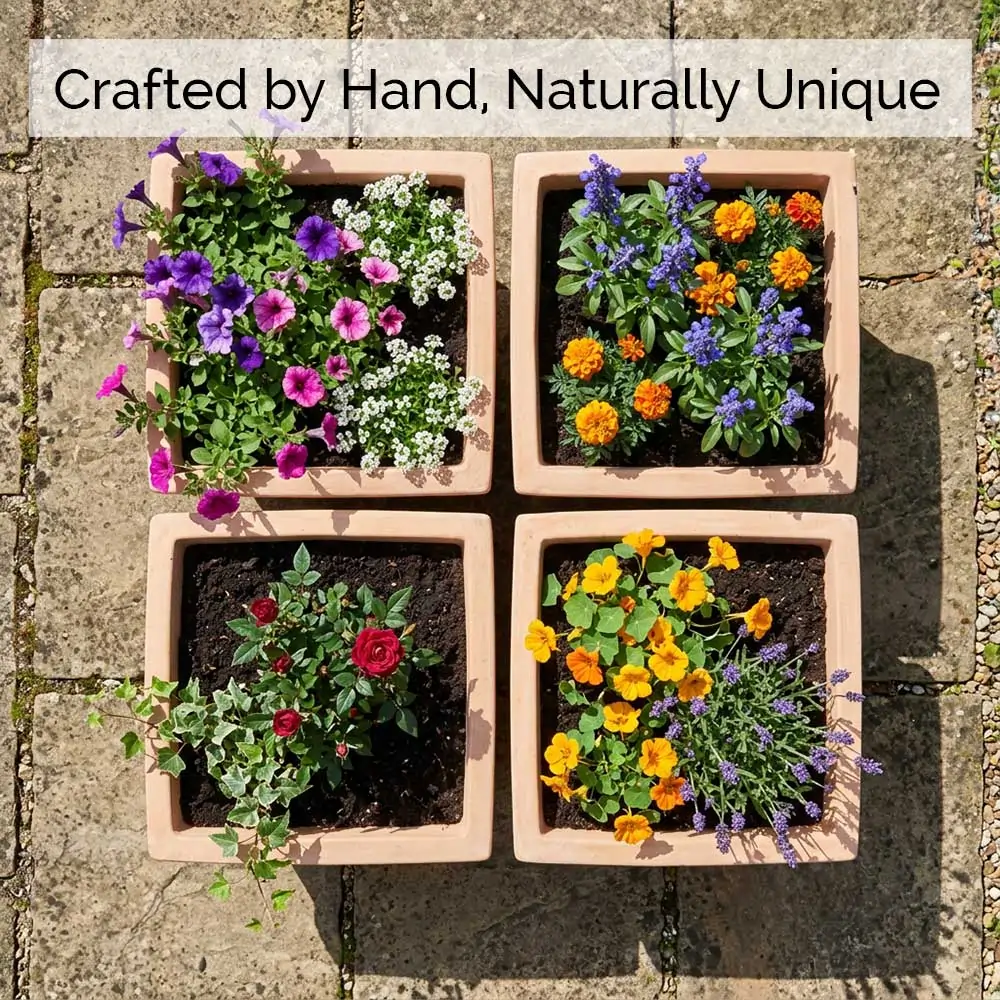 Rustic Terracotta Cube Planter - Image 19