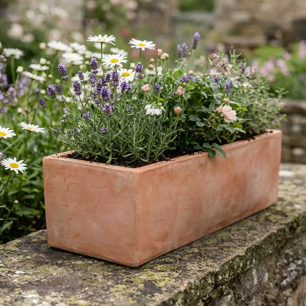 Rustic Terracotta Trough Planter - Image 11