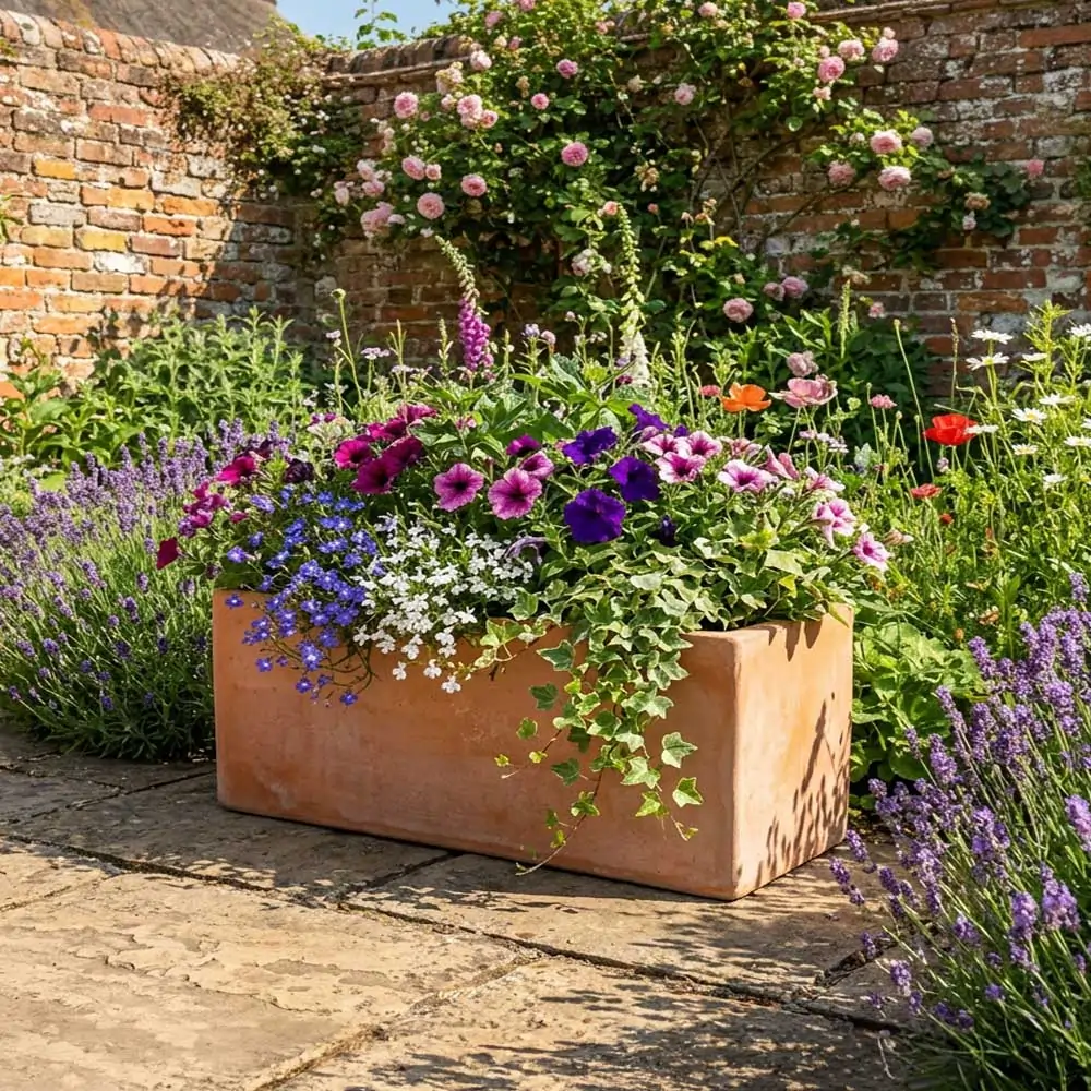 Rustic Terracotta Trough Planter - Image 22