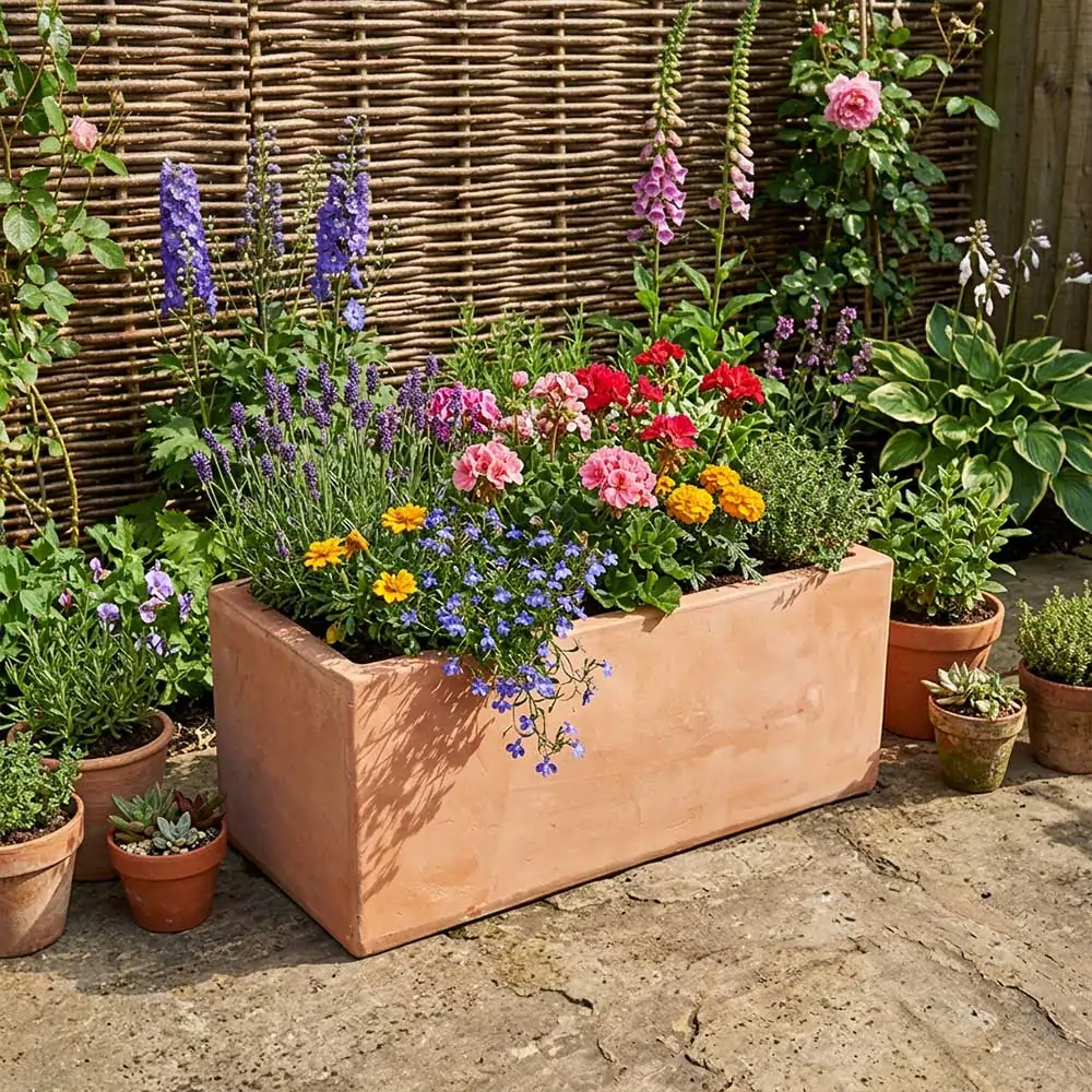 Rustic Terracotta Trough Planter - Image 23