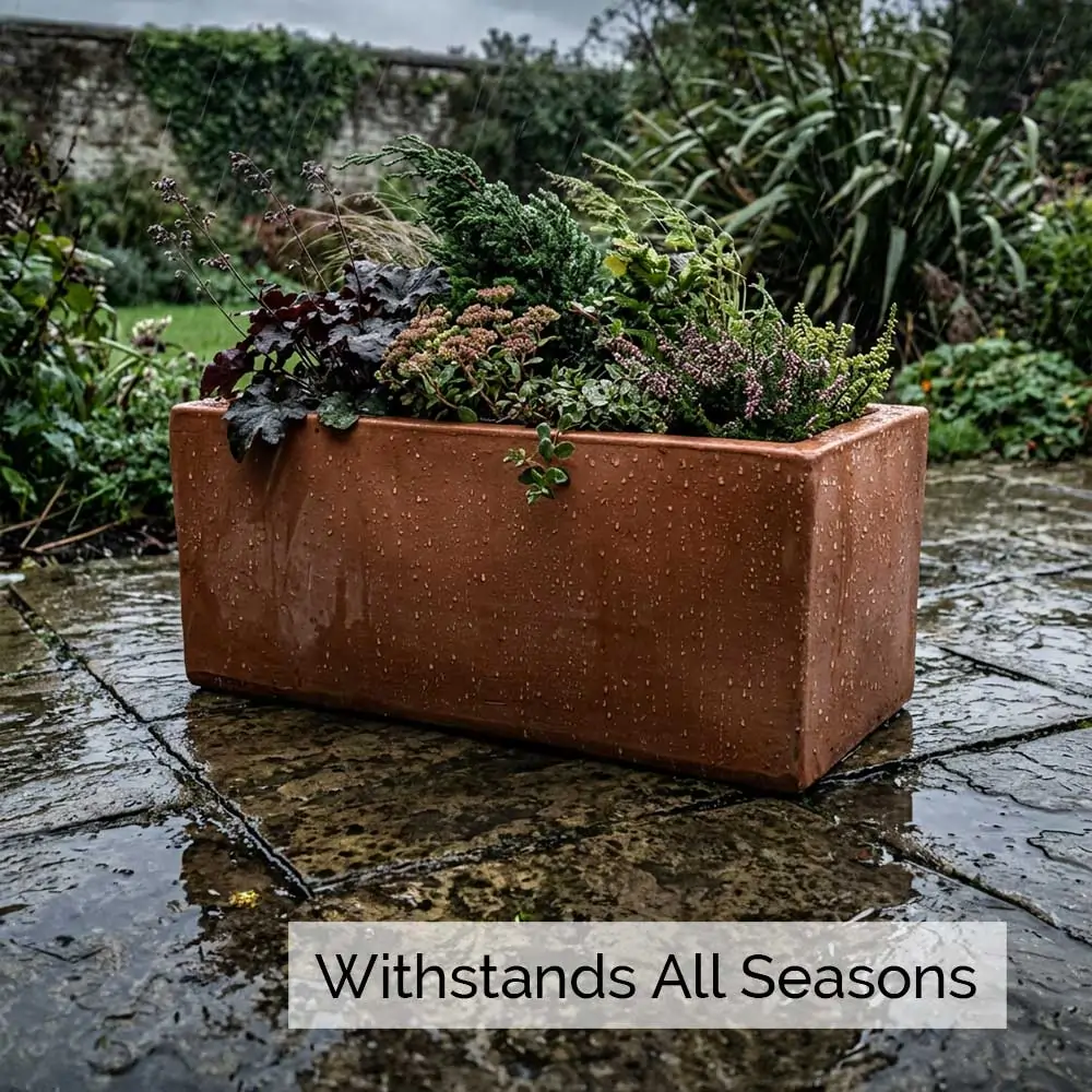 Rustic Terracotta Trough Planter - Image 32
