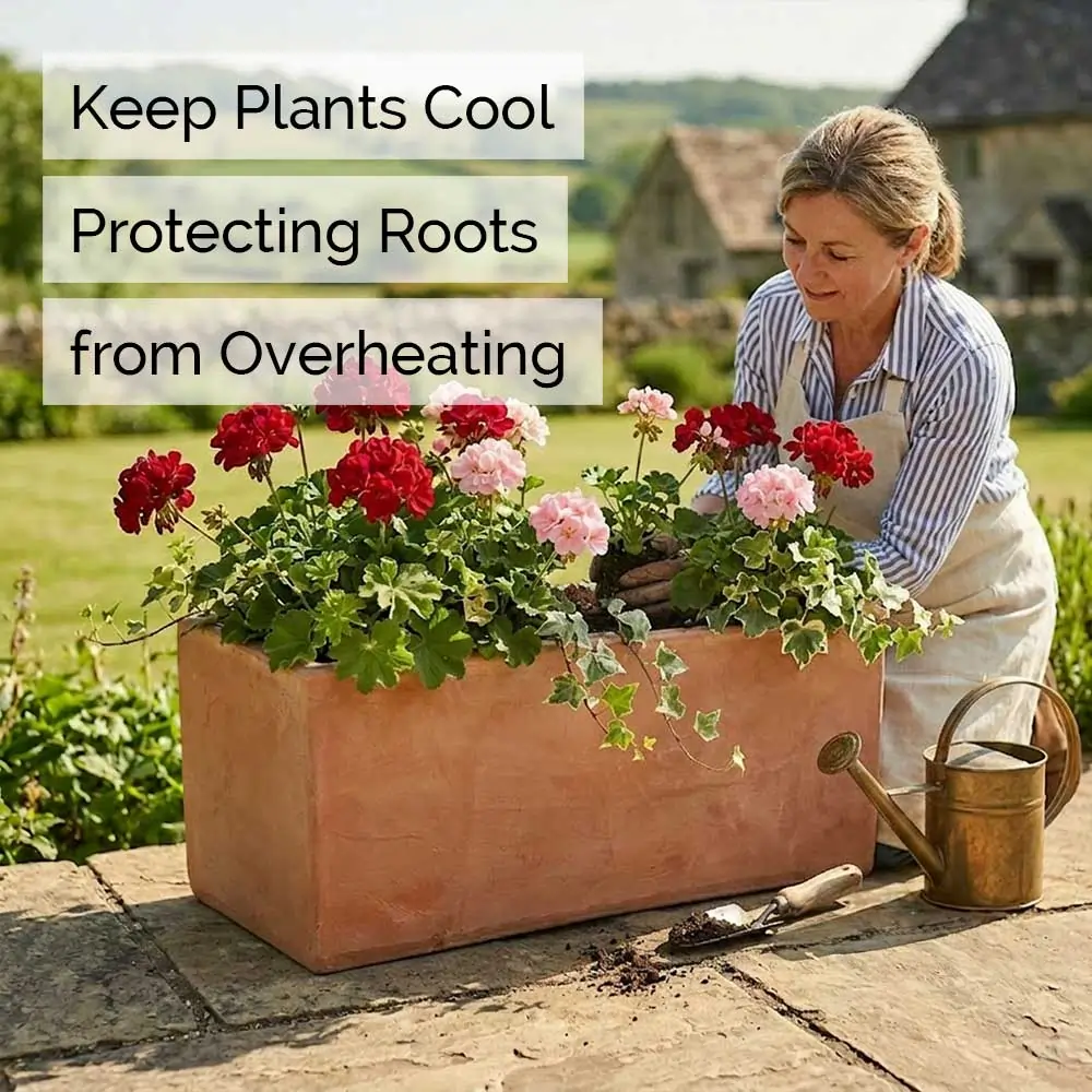 Rustic Terracotta Trough Planter - Image 6