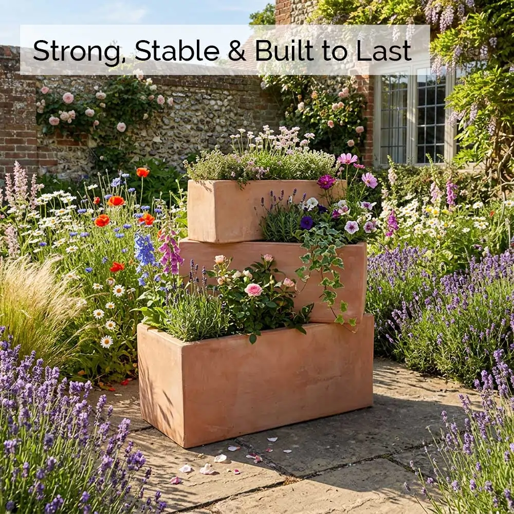 Rustic Terracotta Trough Planter - Image 8