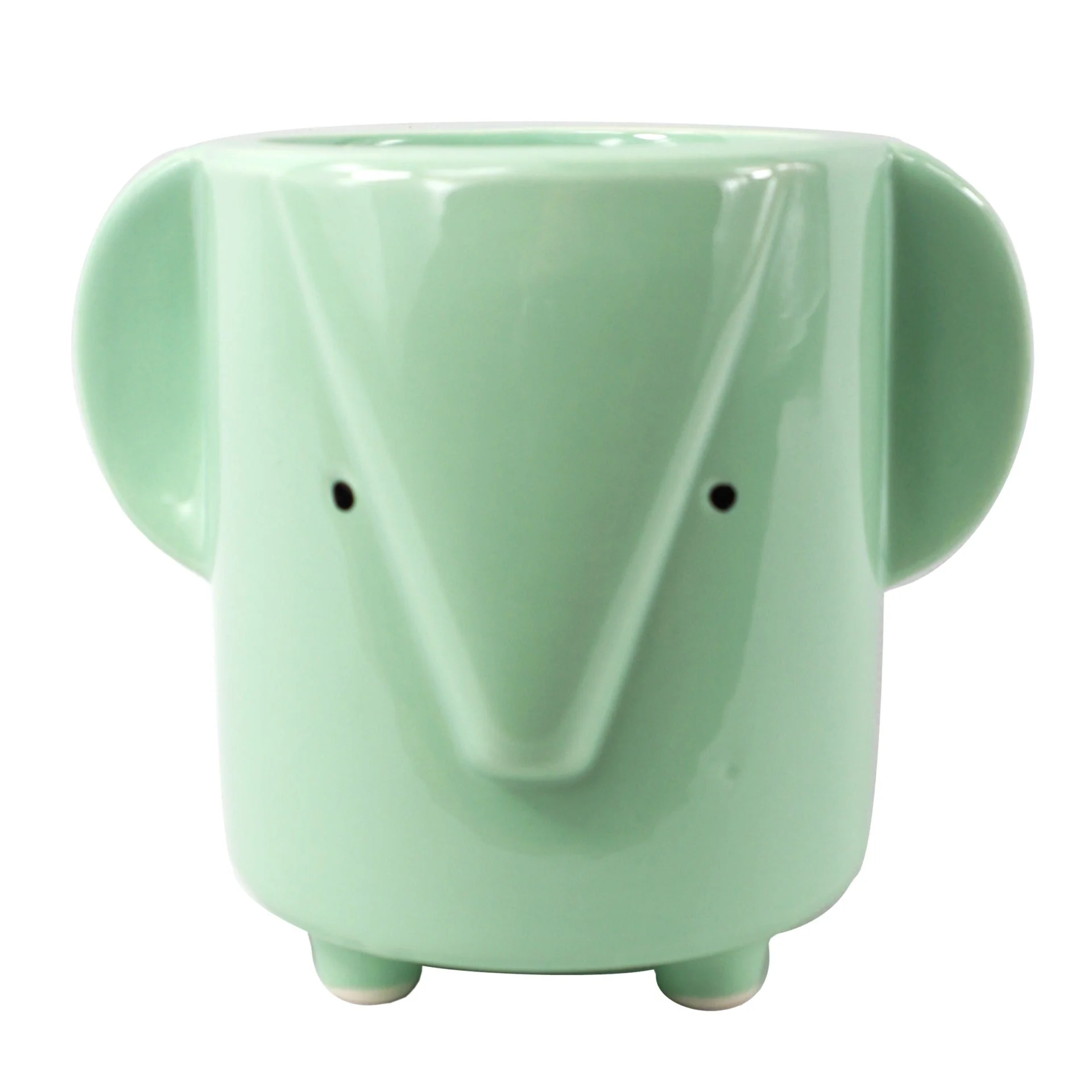 Set of Rabbit Fox and Elephant Ceramic Pots - Image 2