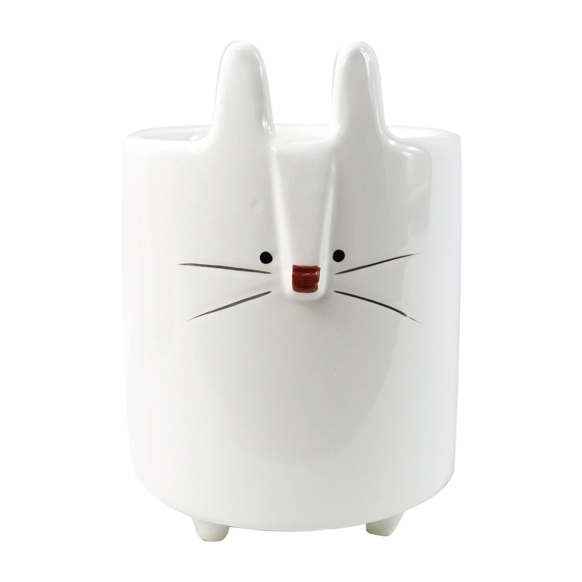 Set of Rabbit Fox and Elephant Ceramic Pots - Image 4