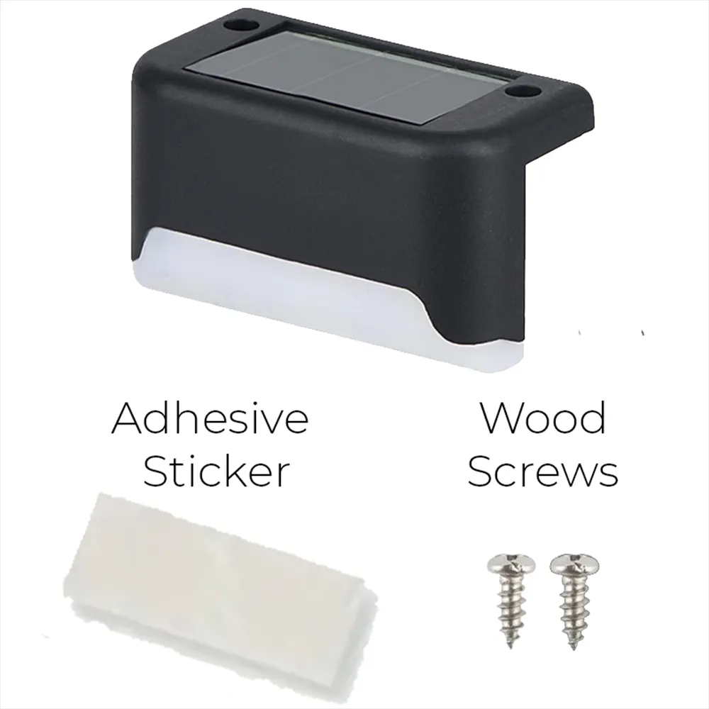 Black Solar Planter/Fence Lights with Automatic Sensor - Image 3