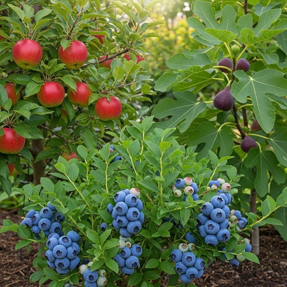 The 3 Best Fruits to Grow in Pots | Nectarine (4-5ft Tree in 9L Pot), Fig & Blueberry (2ft Potted Shrubs)