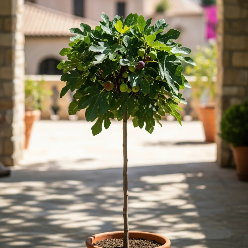 UK Hardy Fig Tree 'Brown Turkey' | 3ft Quarter Standard | 9L Pot - Image 3