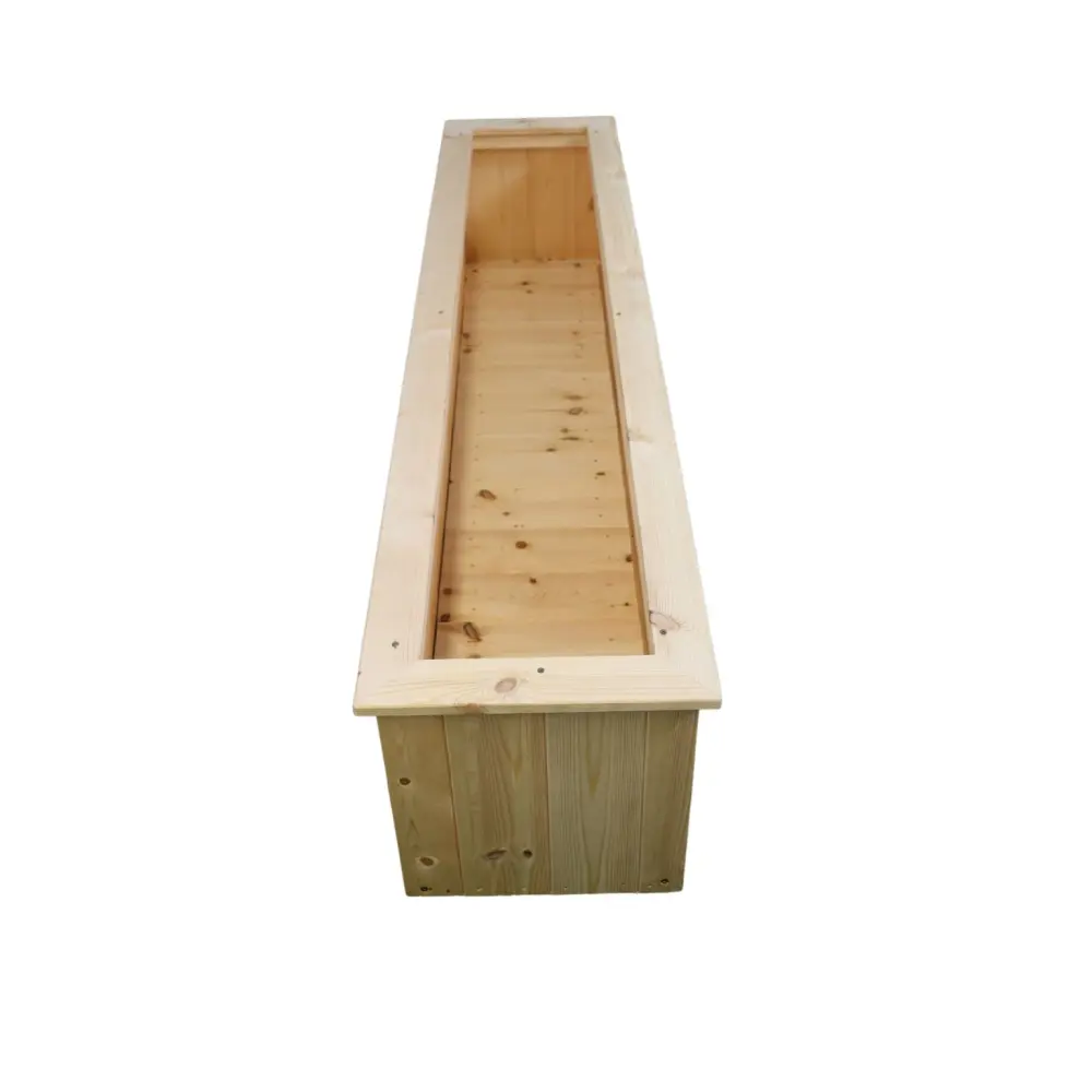Untreated Wooden Planter Trough - Image 10