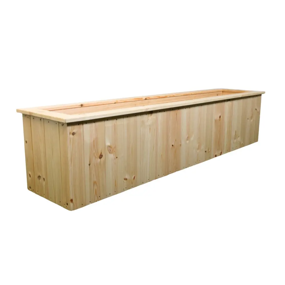 Untreated Wooden Planter Trough - Image 13