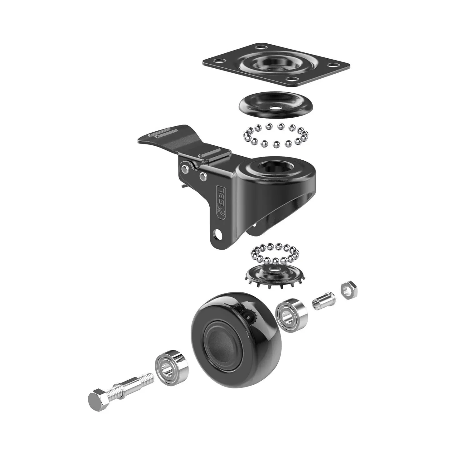 Heavy Duty Caster Wheels for Wood & Corten Planters - Set of 4 - Image 3