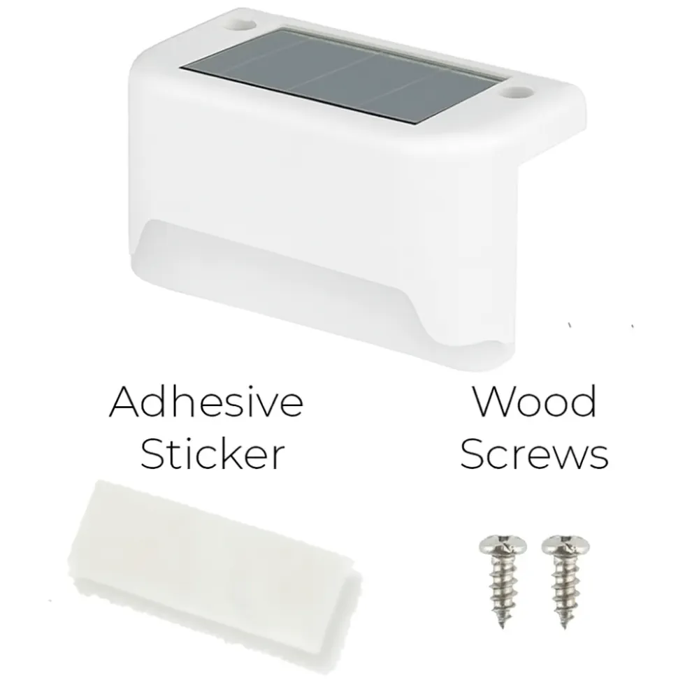 White Solar Planter/Fence Lights with Automatic Sensor - Image 3