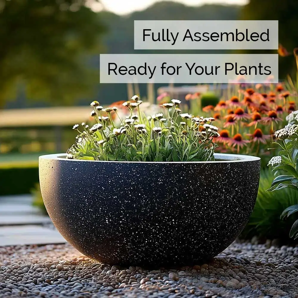 Zinc Galvanised Bowl Planter - Image 20