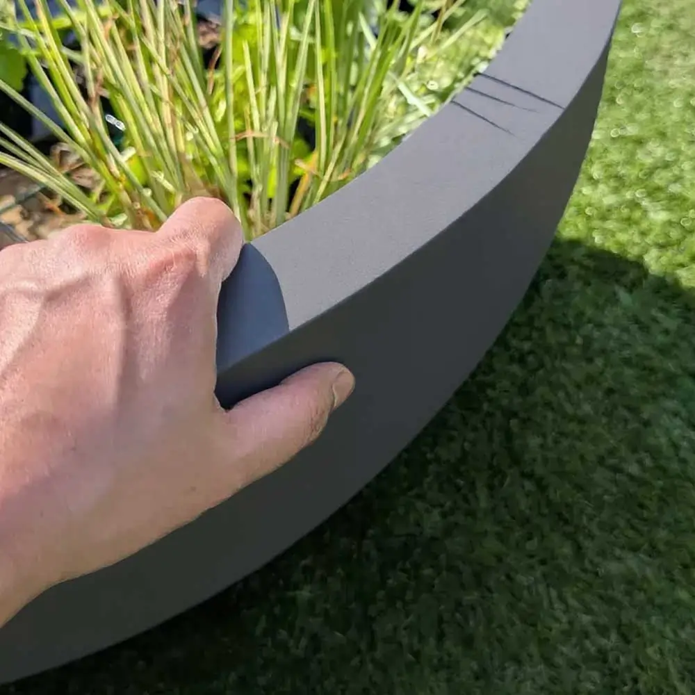 Zinc Galvanised Bowl Planter - Image 42