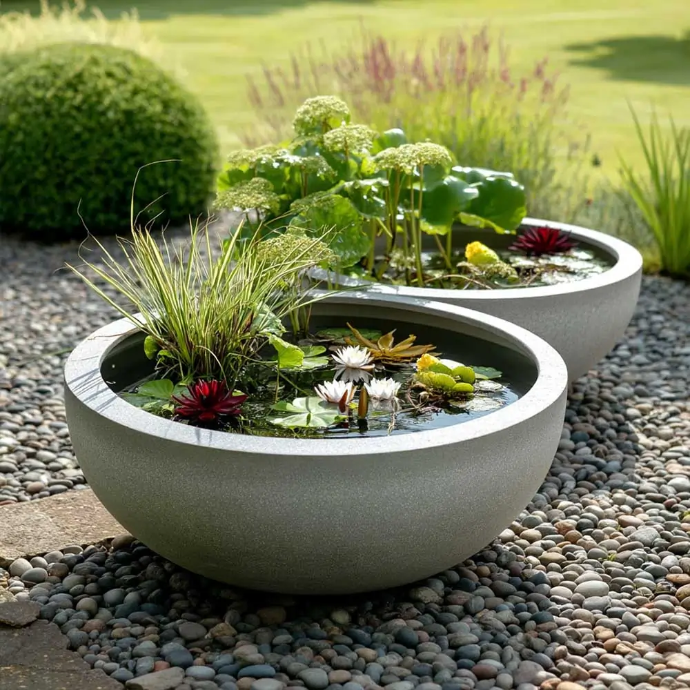 Zinc Galvanised Bowl Planter - Image 57