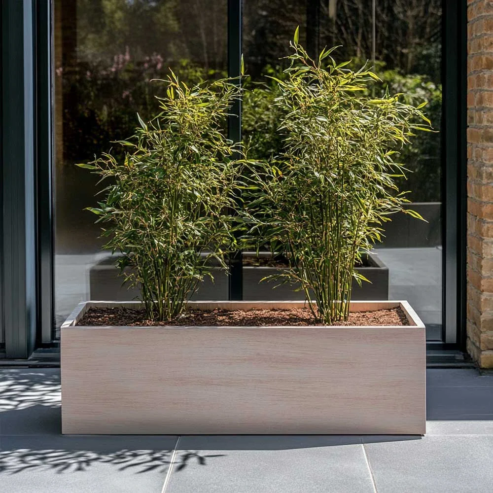 Zinc Galvanised Brushed Hand Finished Trough Metal Planter - Image 23