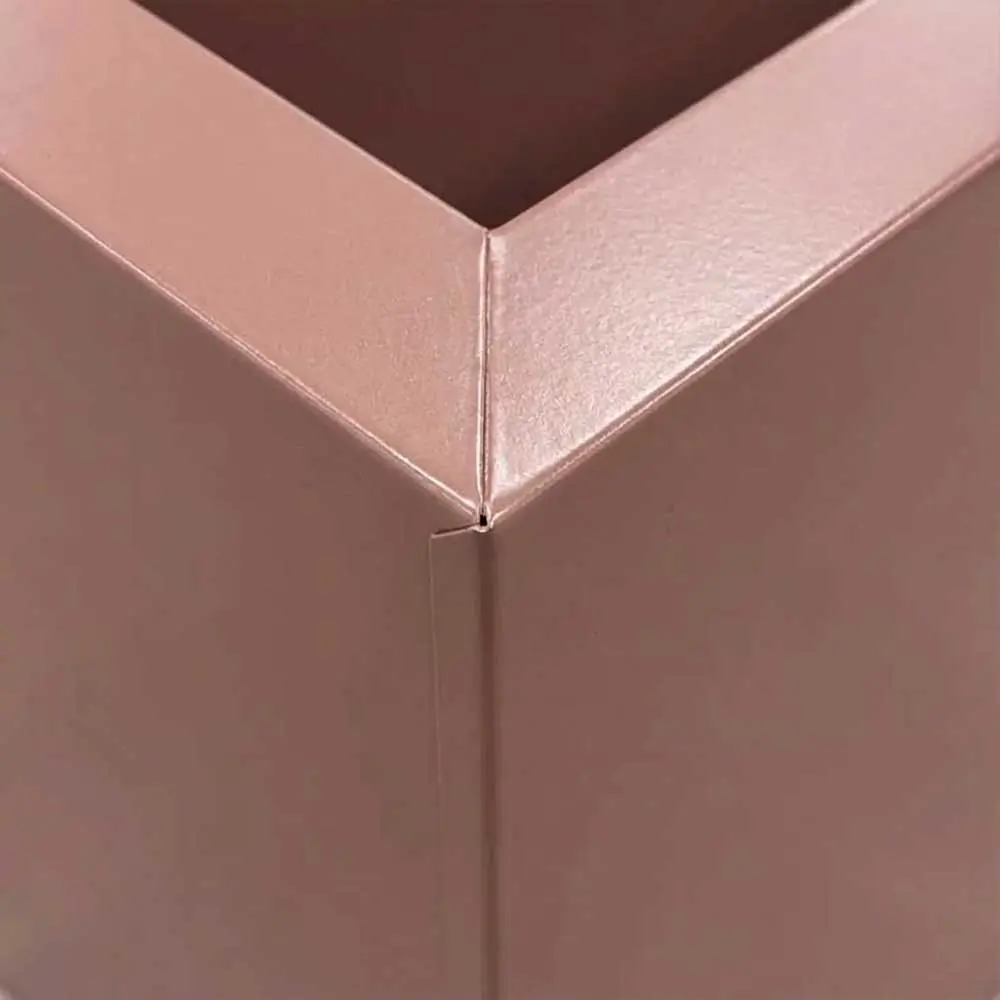 Zinc Galvanised Tall Square Planter - Image 92