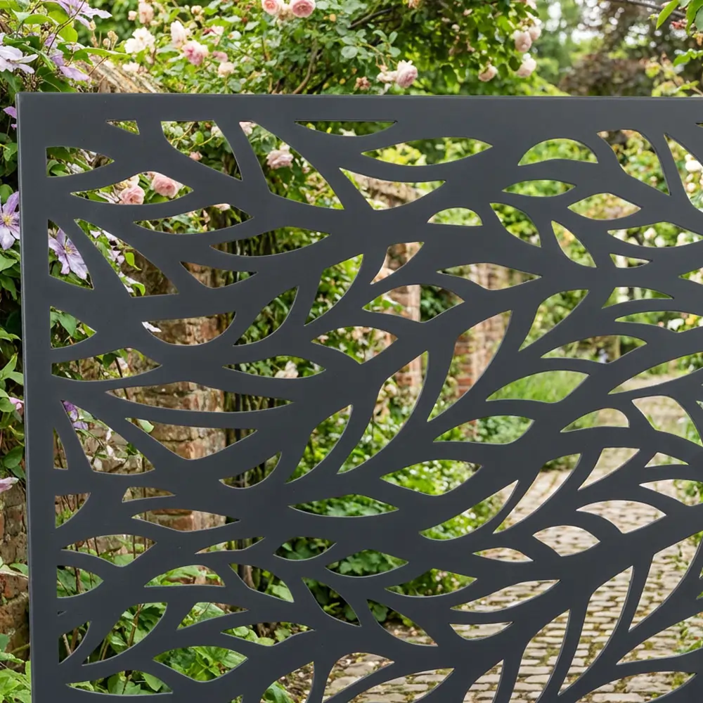 Zinc Galvanised Metal Trellis Planter with Wheels - Image 13