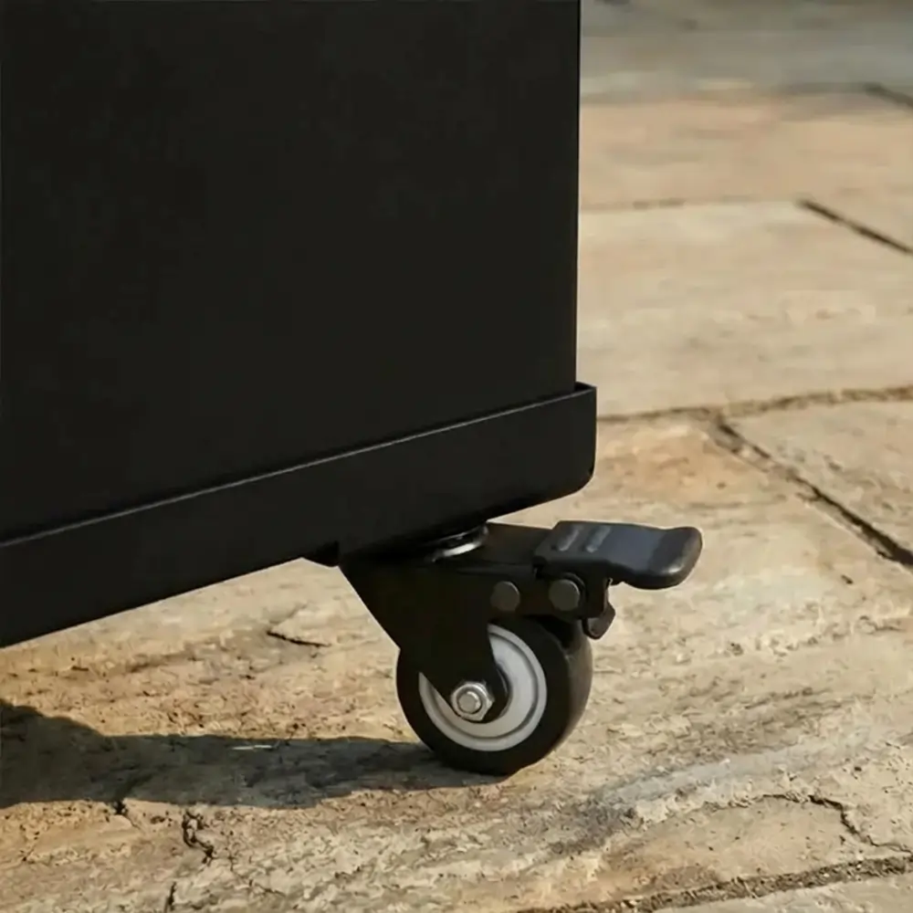 Zinc Galvanised Metal Trellis Planter with Wheels - Image 30