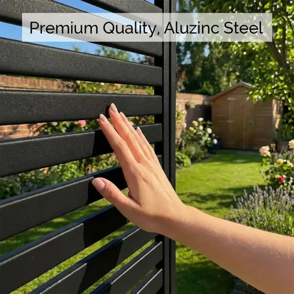 Zinc Galvanised Metal Trellis Planter with Wheels - Image 56
