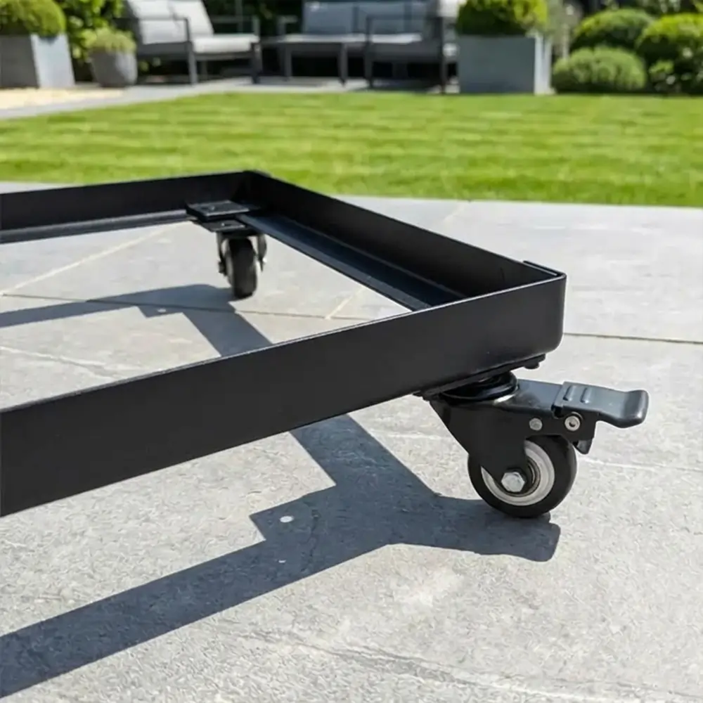 Zinc Galvanised Metal Trellis Planter with Wheels - Image 61