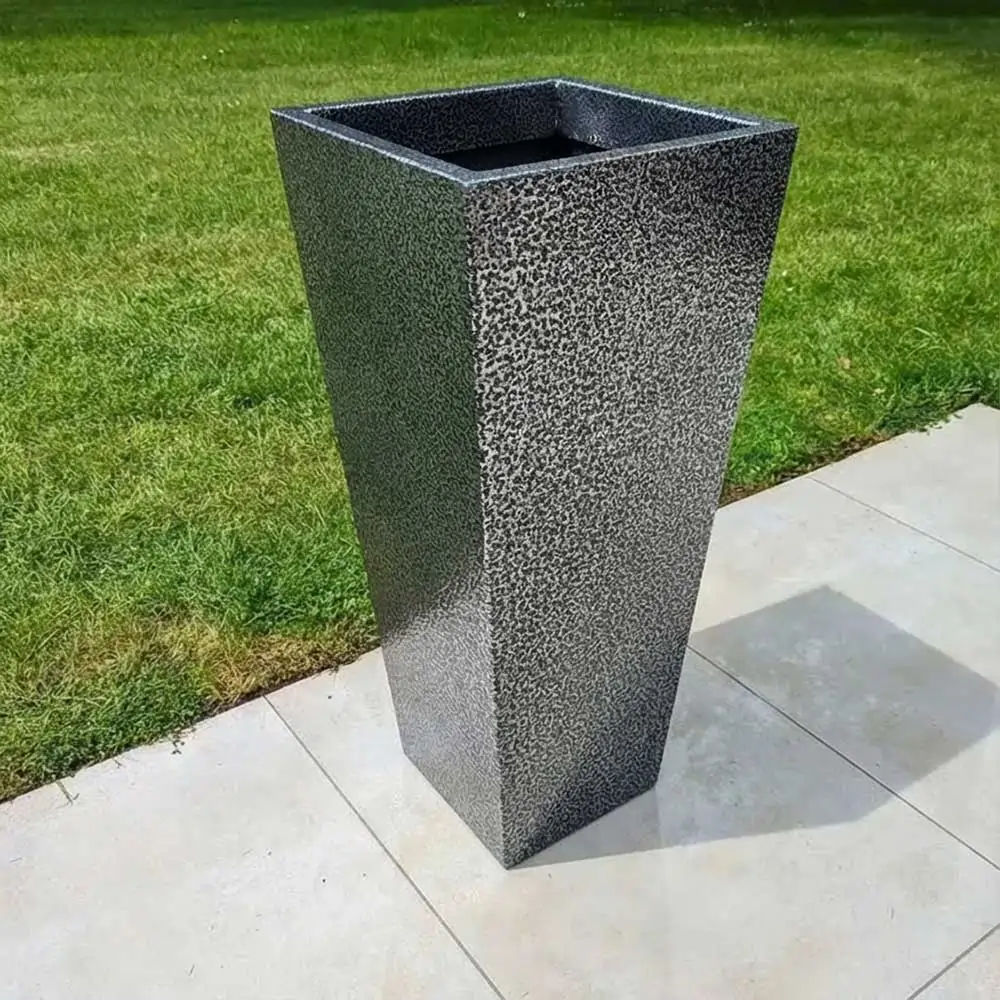 Zinc Galvanised Tapered Square Planter - Image 88