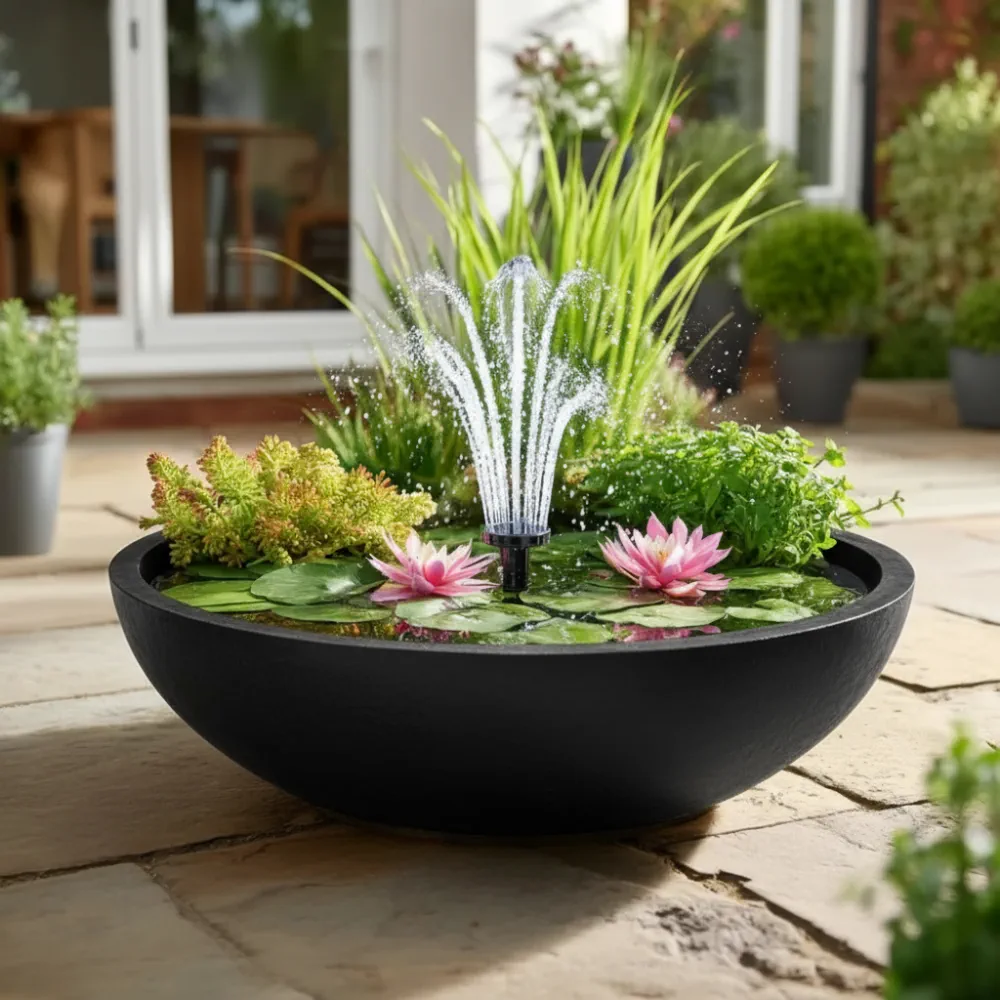 Wildlife Pond In A Pot | Complete Kit with Bowl, Plants & Fountain - Image 22