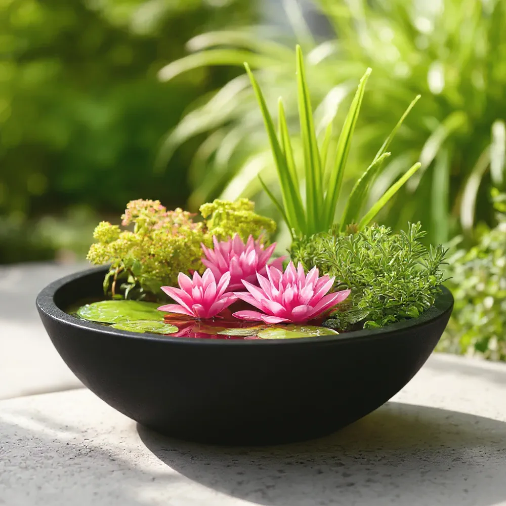 Wildlife Pond In A Pot | Complete Kit with Bowl, Plants & Fountain - Image 38