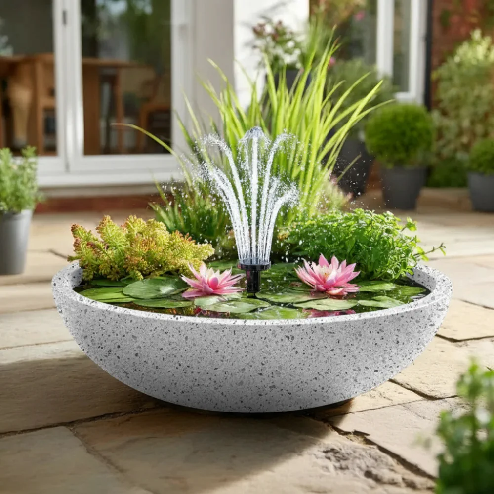 Wildlife Pond In A Pot | Complete Kit with Bowl, Plants & Fountain - Image 42