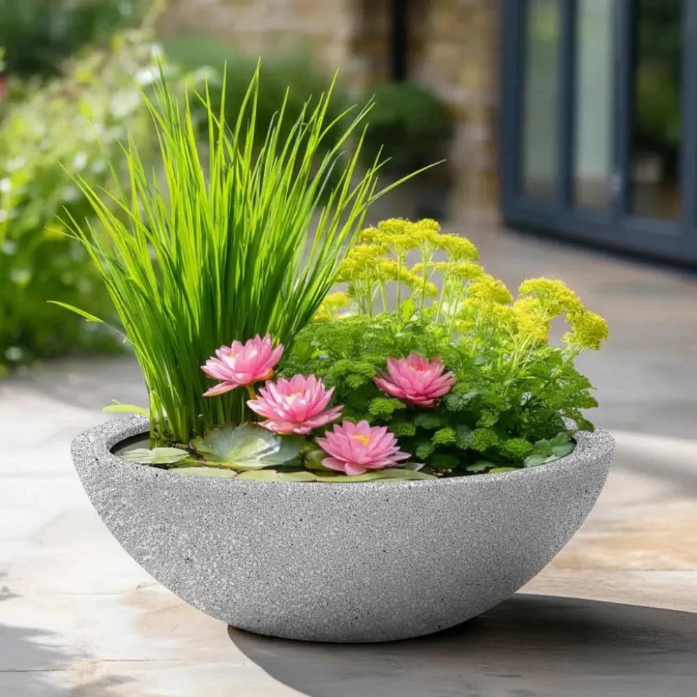 Wildlife Pond In A Pot | Complete Kit with Bowl, Plants & Fountain - Image 43