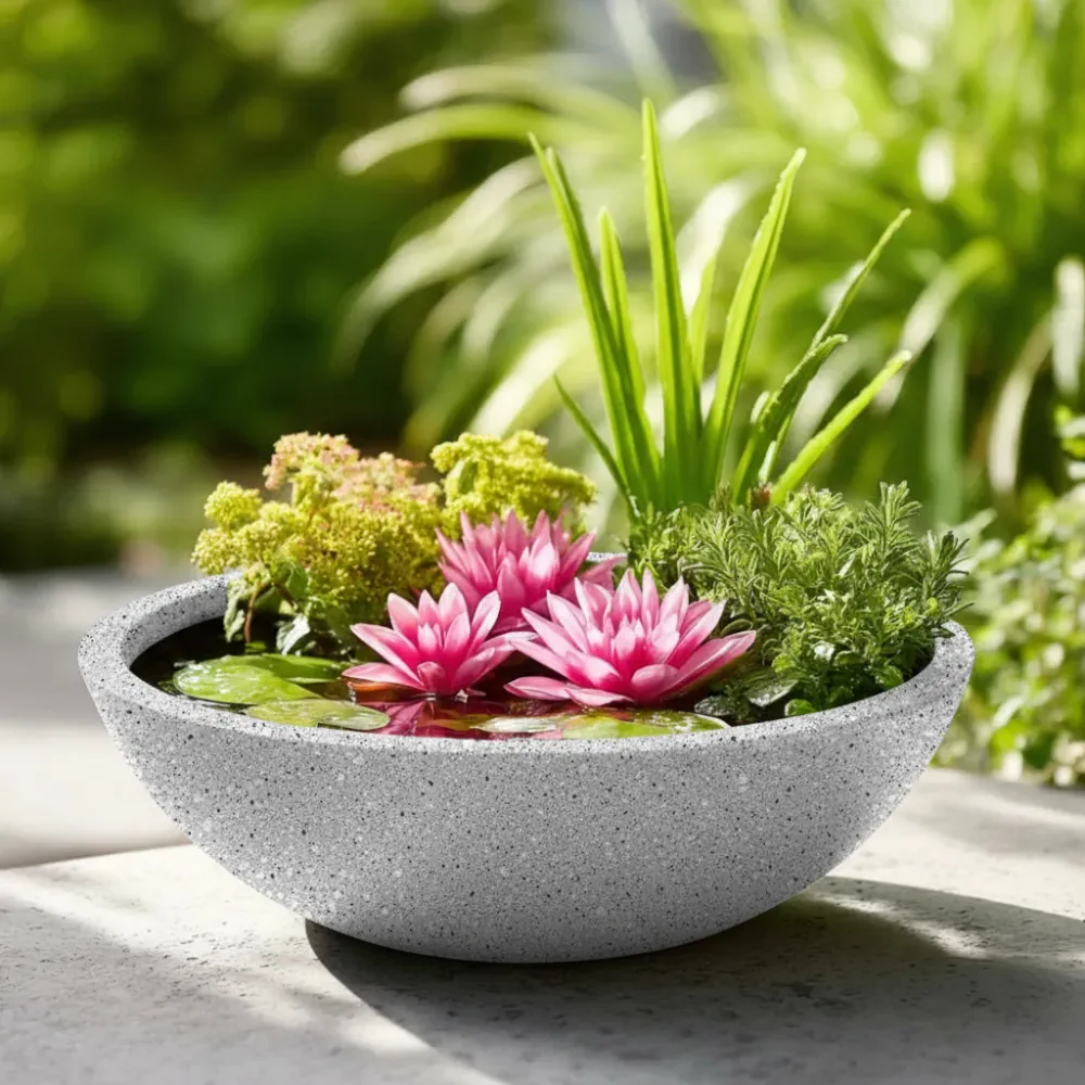 Wildlife Pond In A Pot | Complete Kit with Bowl, Plants & Fountain - Image 9